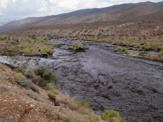 Vegetation destroyed by the Carpenter Fire causes mudflows that can cause even more damage. The Carpenter Fire in the Toiyabe National Forest near Humboldt, NV was caused by a lightning strike on Jul. 1, 2013. The fire has consumed nearly 27,881 acres and is presently 70% contained.